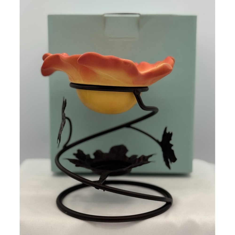 Partylite P8295 Whispering Leaves Aroma Melts Warmer - NEW open Box - Retired